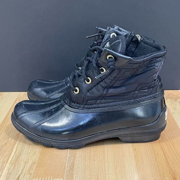 Sperry Black Rubber Duck Boots - Picture 2 of 8